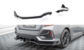 Rear splitter v.1 (with vertical bars) + flaps honda civic sport mk 10 facelift