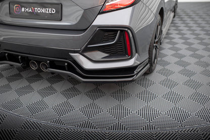 Rear splitter v.1 (with vertical bars) honda civic sport mk 10 facelift
