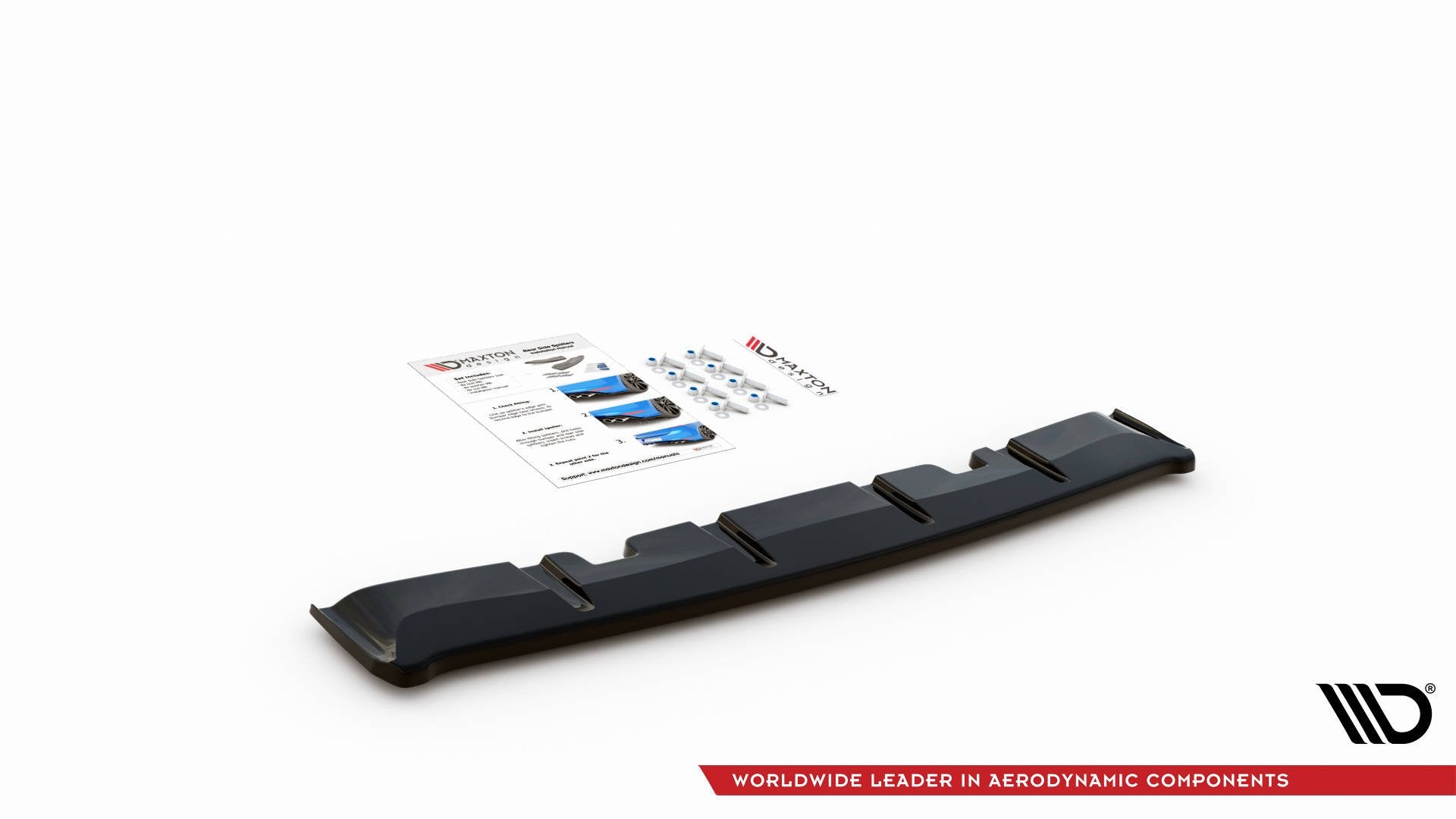 Rear splitter volkswagen golf gti clubsport mk8