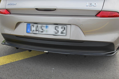 Rear splitter (with vertical bars) Hyundai i30 Mk3 Hatchback
