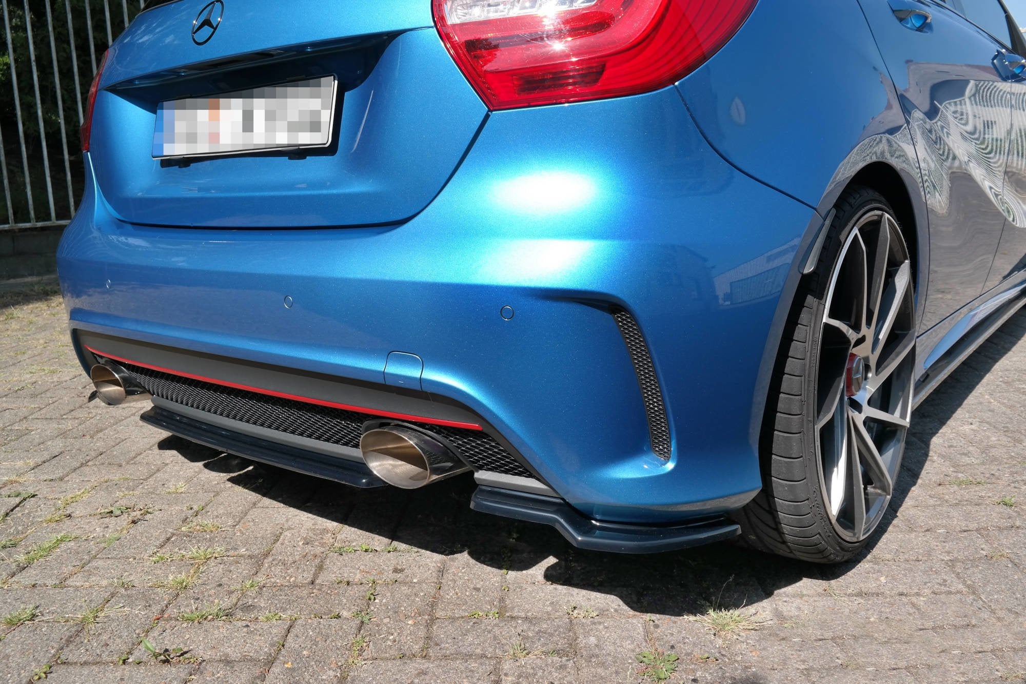 Rear splitter (without vertical bars) mercedes-benz w176 amg-line preface