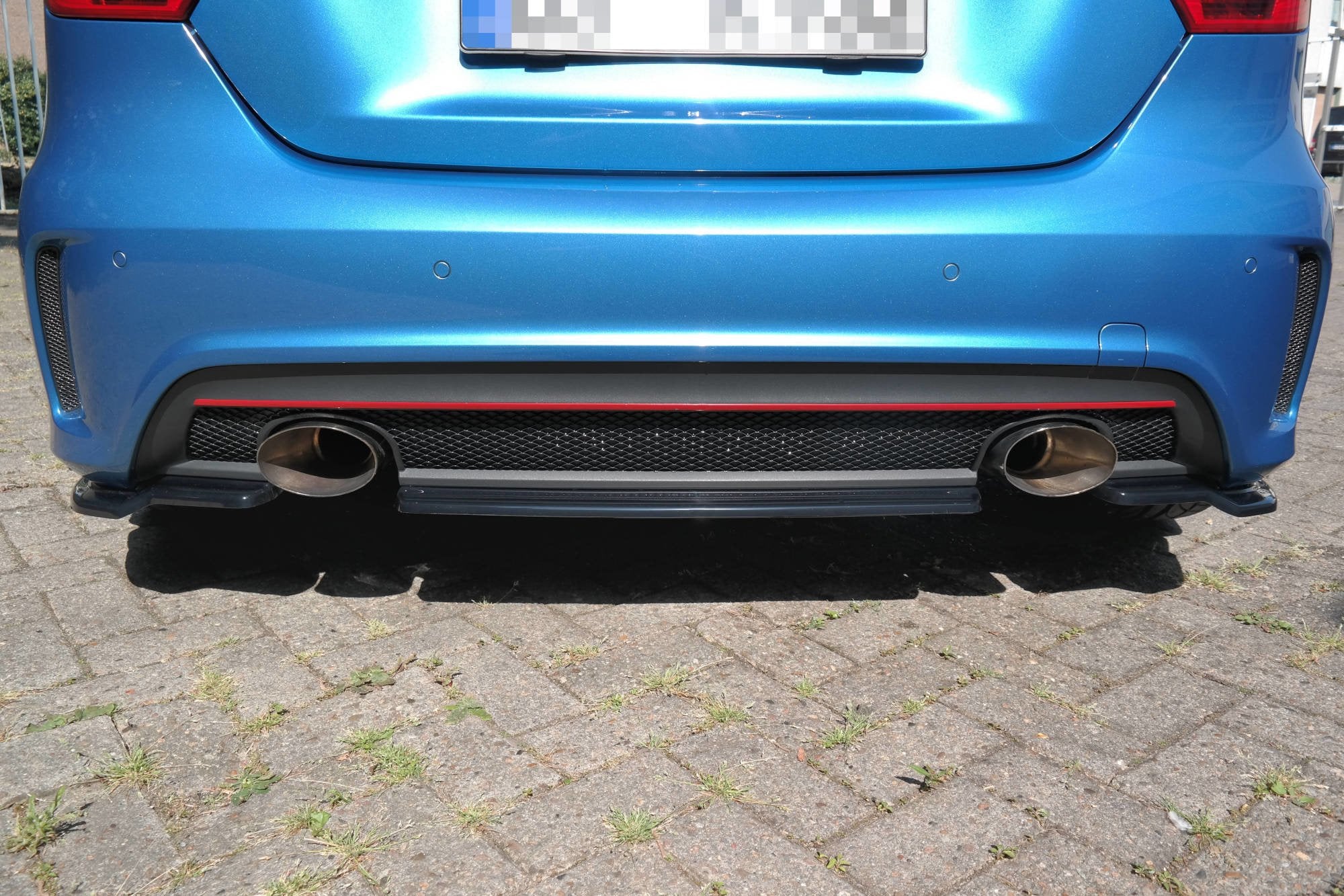 Rear splitter (without vertical bars) mercedes-benz w176 amg-line preface