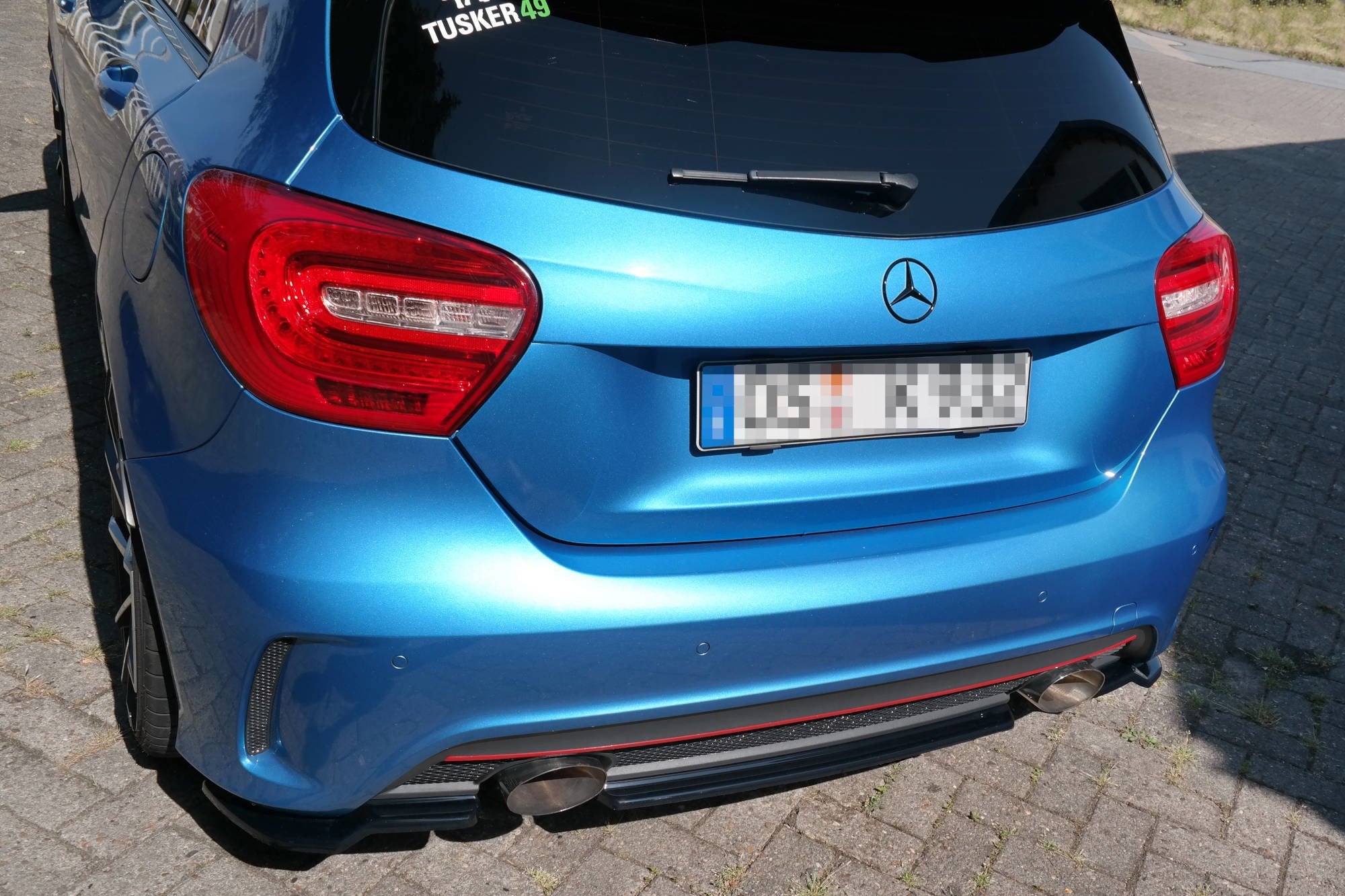 Rear splitter (without vertical bars) mercedes-benz w176 amg-line preface