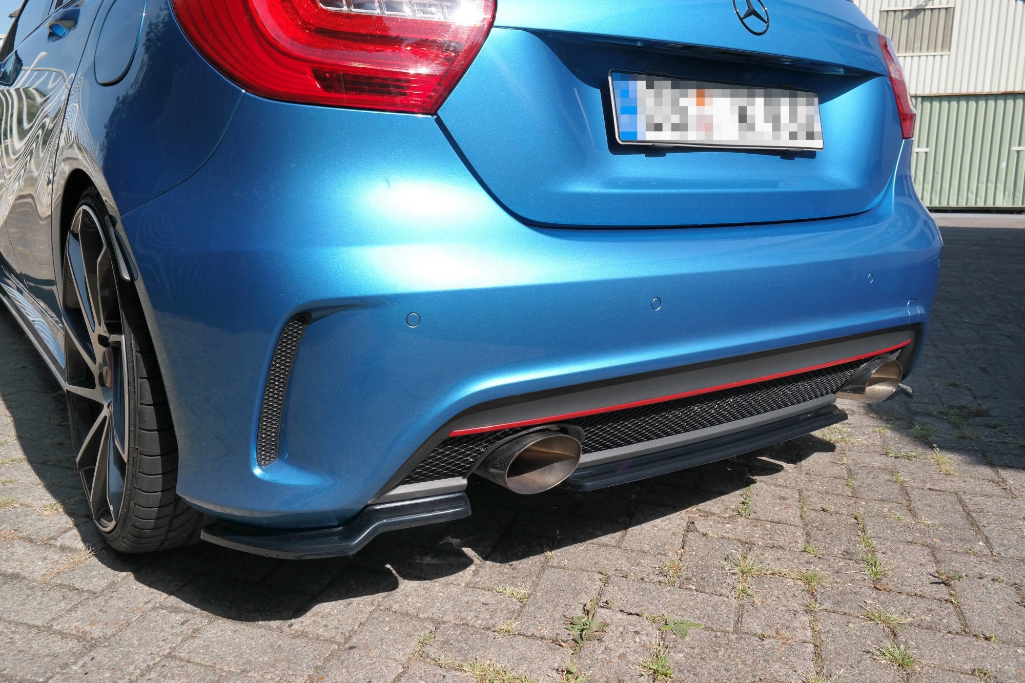 Rear splitter (without vertical bars) mercedes-benz w176 amg-line preface
