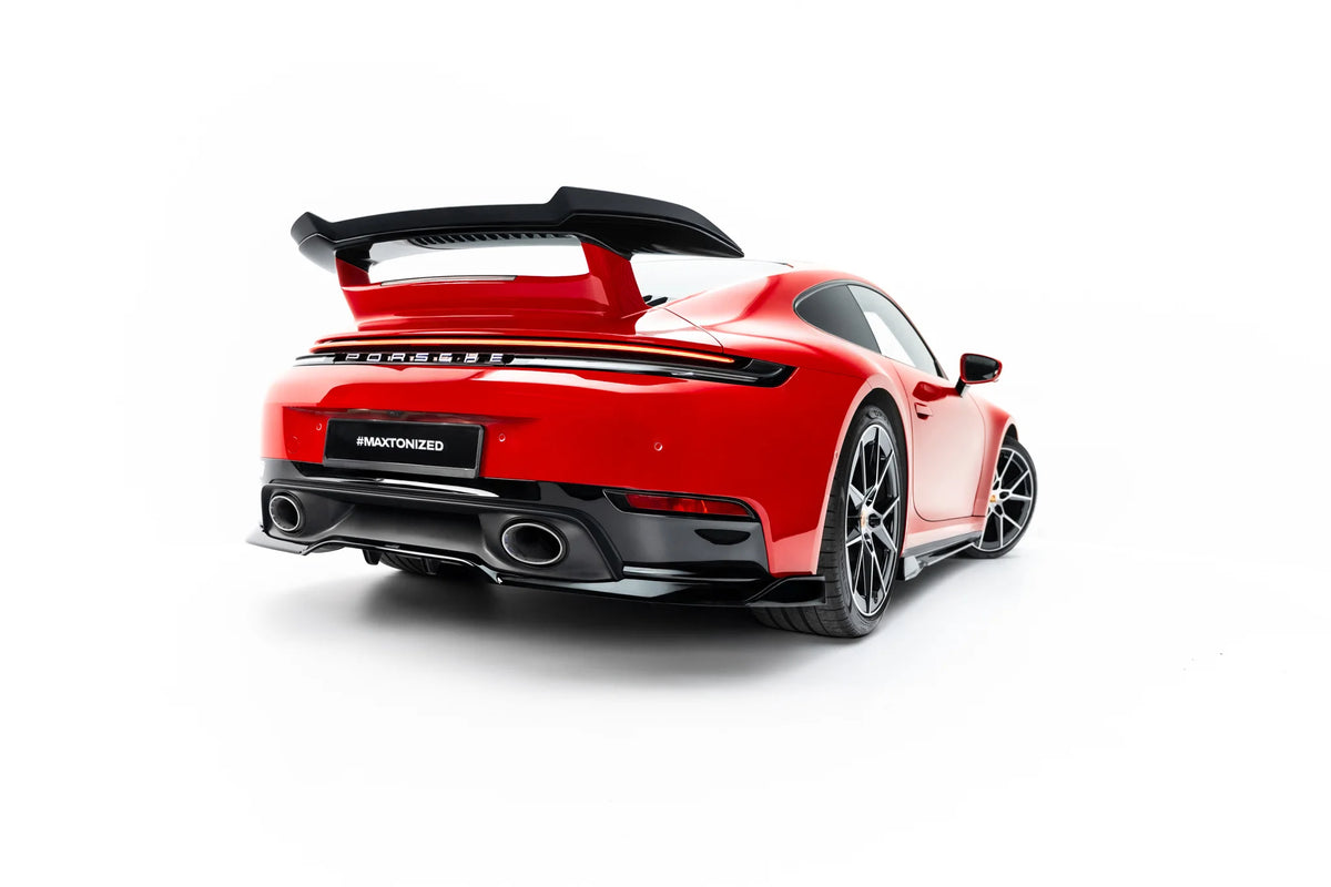 Rear splitter (with vertical bars) suitable for porsche 911 carrera aero 992 facelift