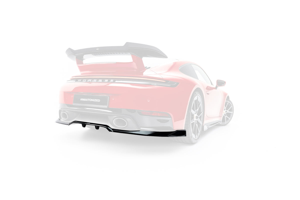 Rear splitter (with vertical bars) suitable for porsche 911 carrera aero 992 facelift