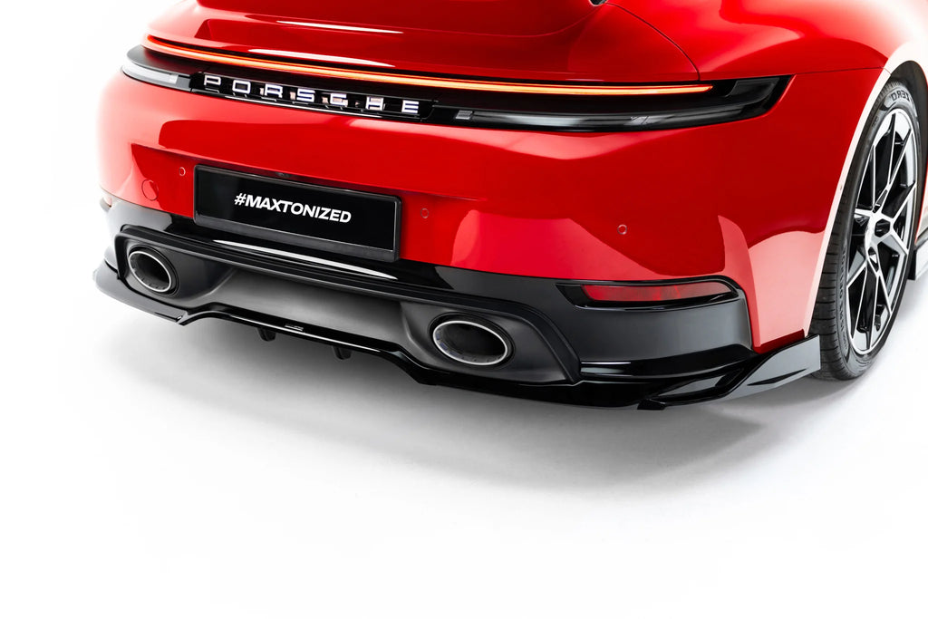 Rear splitter (with vertical bars) suitable for porsche 911 carrera aero 992 facelift