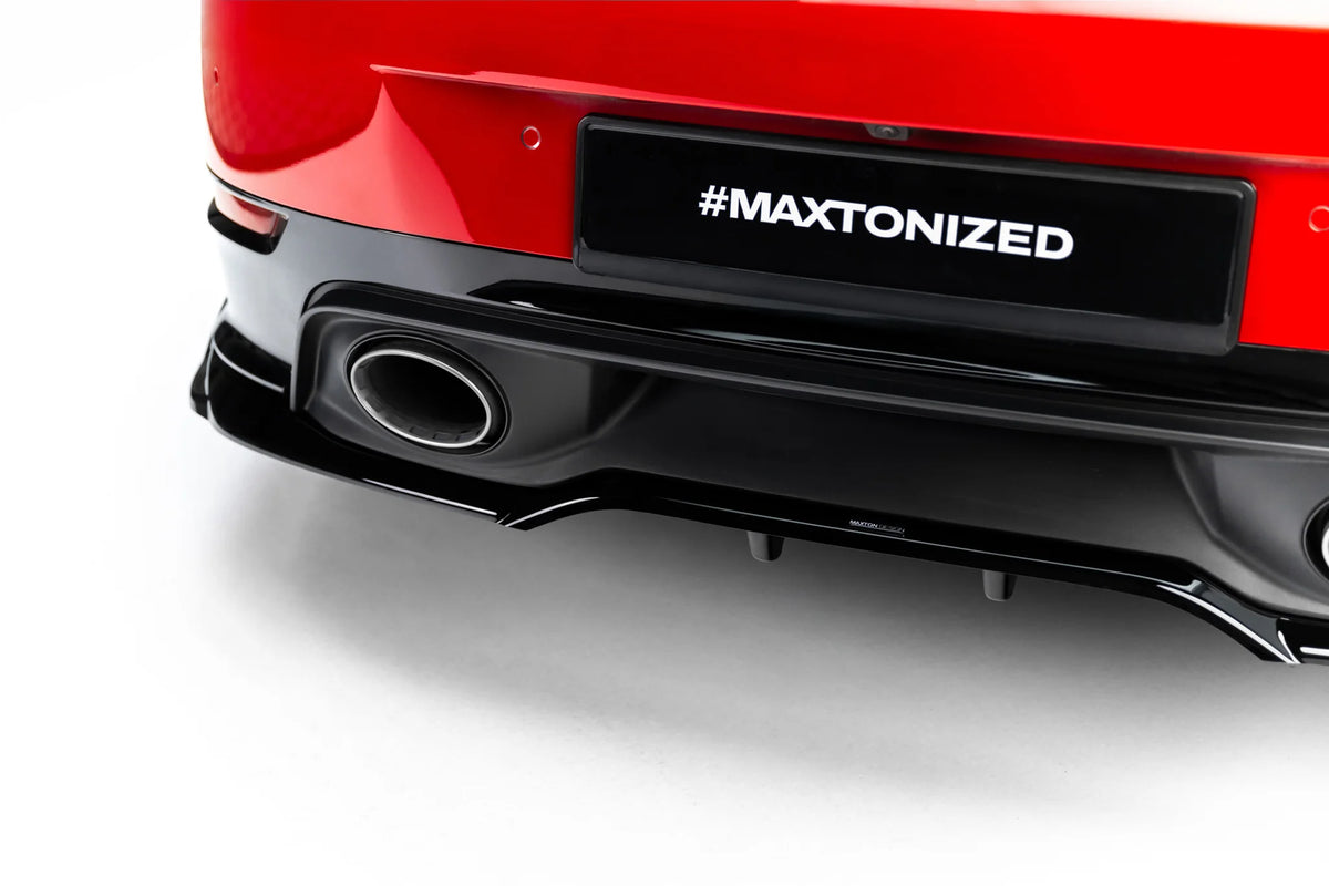 Rear splitter (with vertical bars) suitable for porsche 911 carrera aero 992 facelift