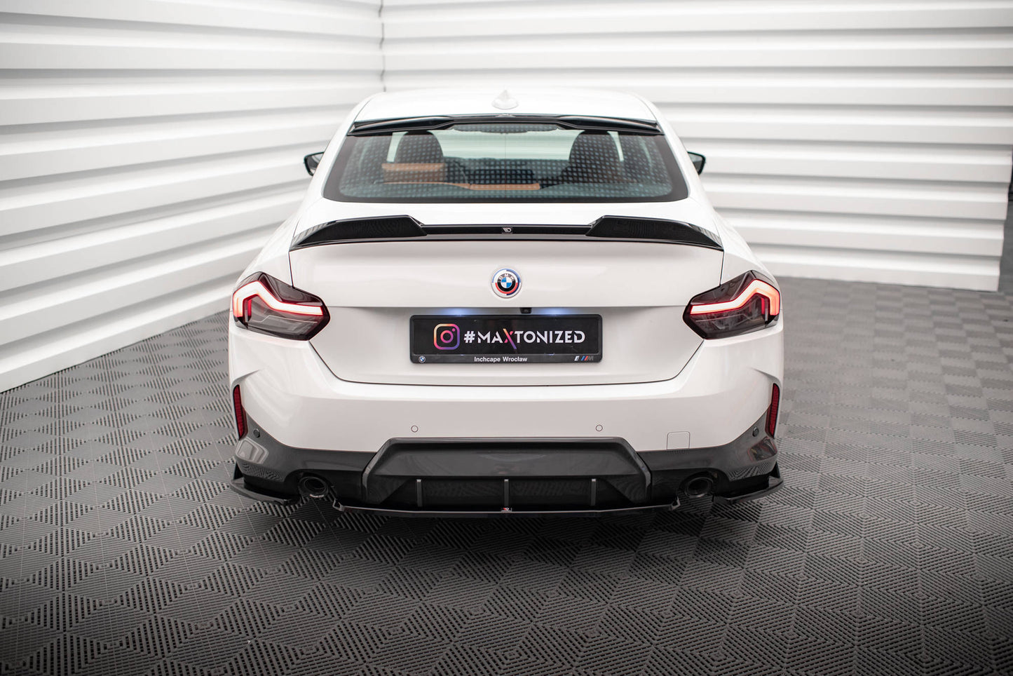 Rear splitter for bmw 2 coupe m-pack g42