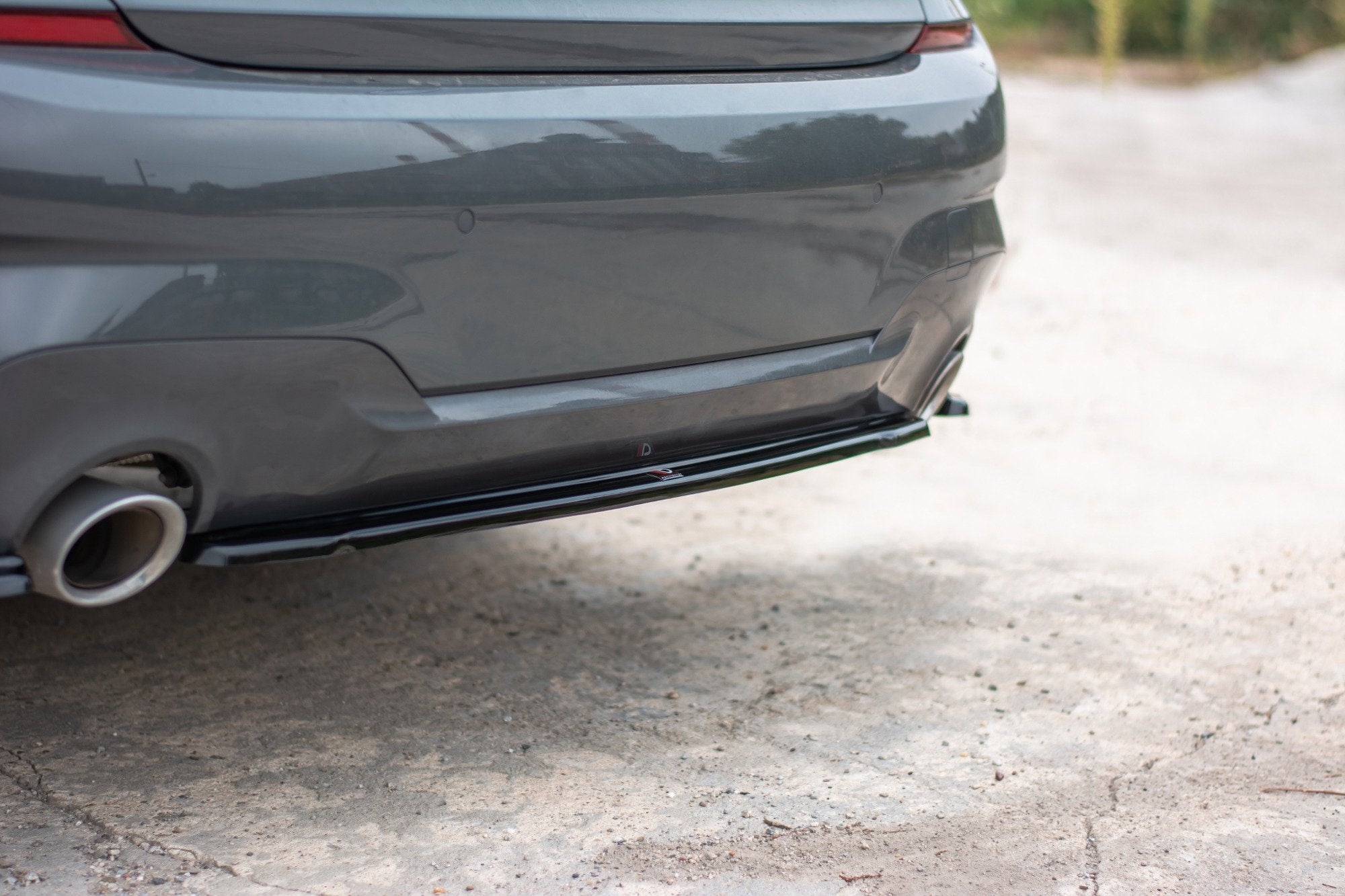 Rear splitter for bmw 3 g20 m-pack