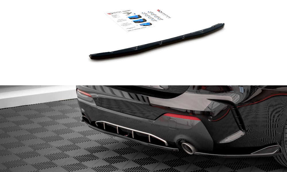 Rear splitter for bmw 4 m-pack g22 / g23 / g22 facelift / g23 facelift