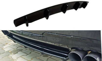 Rear splitter for bmw 5 f11 m-pack (fits two double exhaust ends)