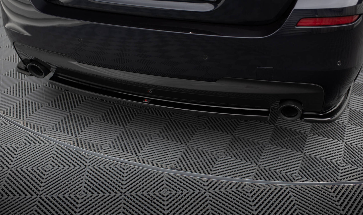 Rear splitter for bmw 5 f11 m-pack (fits two single exhaust ends)