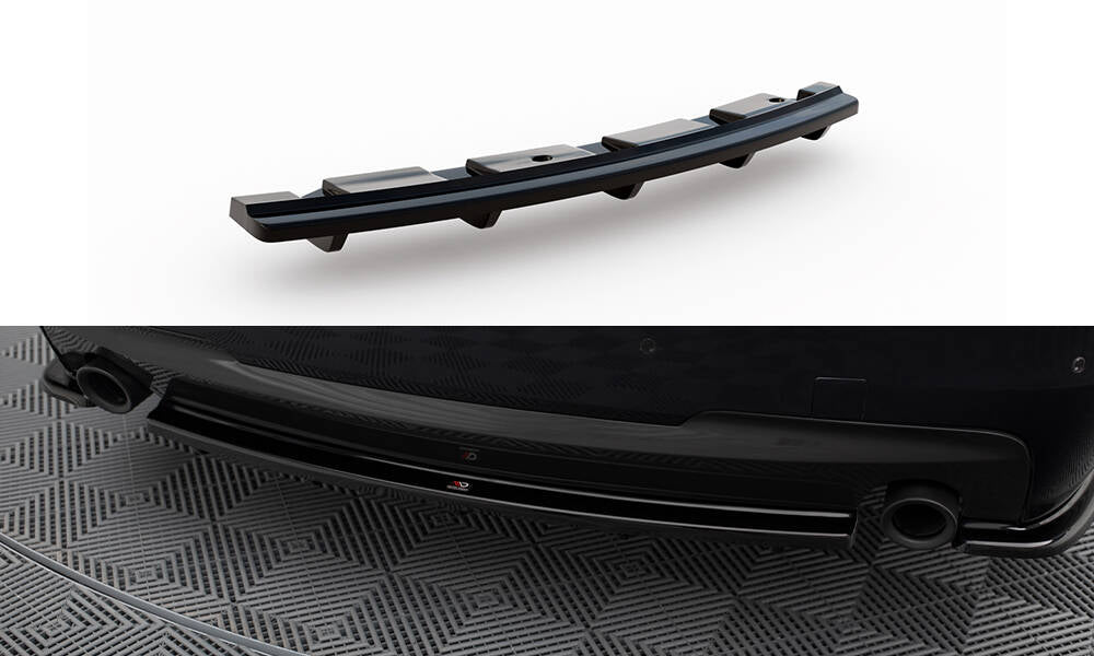 Rear splitter for bmw 5 f11 m-pack (fits two single exhaust ends)