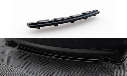 Rear splitter for bmw 5 f11 m-pack (fits two single exhaust ends)
