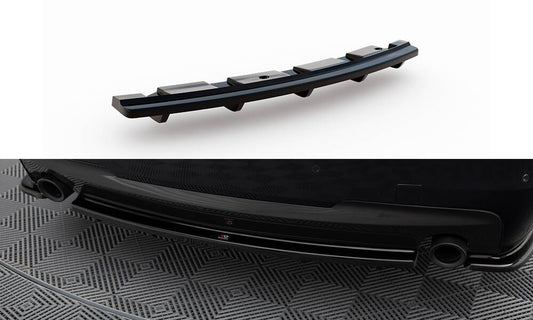 Rear splitter for bmw 5 f11 m-pack (fits two single exhaust ends)