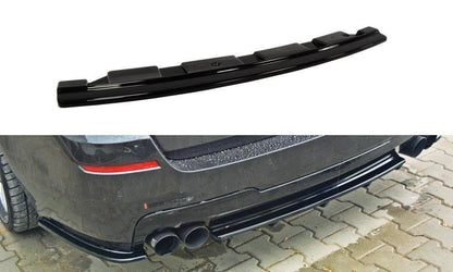 Rear splitter for bmw 5 f11 m-pack - without vertical bars (fits two double exhaust ends)