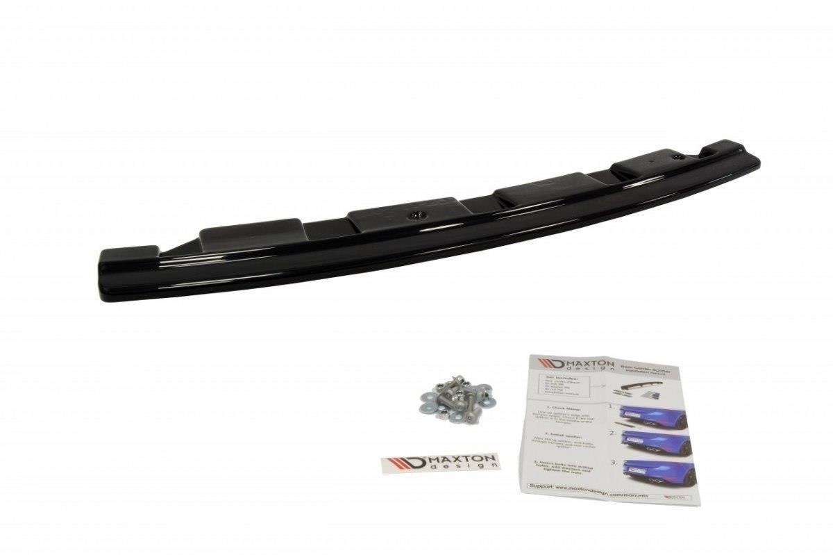 Rear splitter for bmw 5 f11 m-pack - without vertical bars (fits two double exhaust ends)
