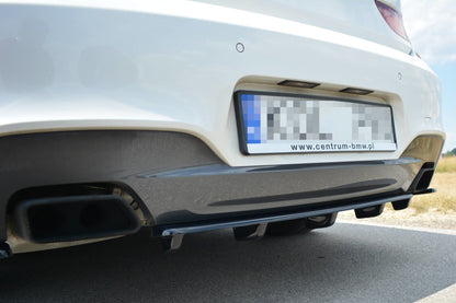 Rear splitter for bmw 6 gran coupé mpack (with a vertical bar)