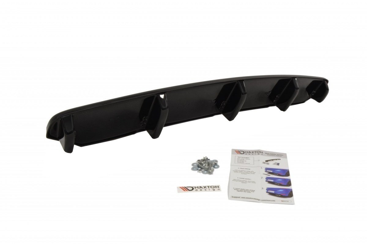 Rear splitter for bmw 6 gran coupé mpack (with a vertical bar)