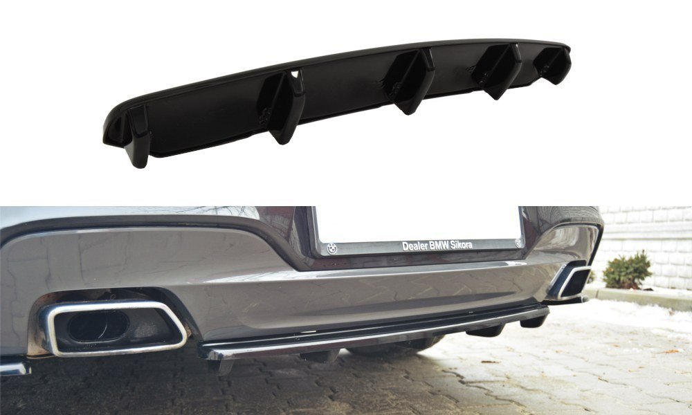 Rear splitter for bmw 6 gran coupé mpack (with a vertical bar)