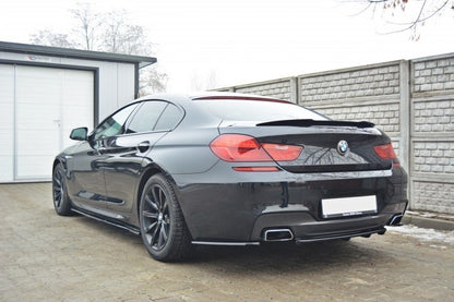 Rear splitter for bmw 6 gran coupé mpack (with a vertical bar)