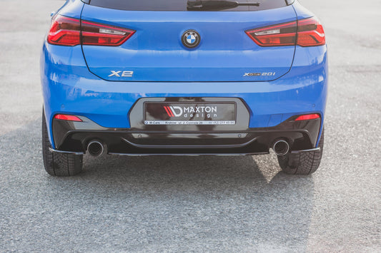 Rear splitter for bmw x2 f39 m-pack
