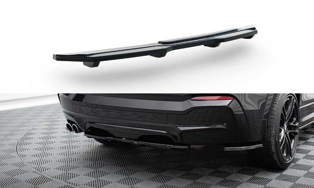 Rear splitter for bmw x4 m-pack (with a vertical bar)