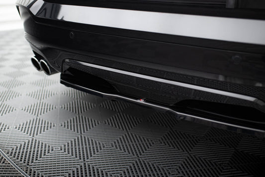 Rear splitter for bmw x4 m-pack (with a vertical bar)