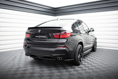 Rear splitter for bmw x4 m-pack (with a vertical bar)