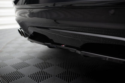 Rear splitter for bmw x4 m-pack (with a vertical bar)