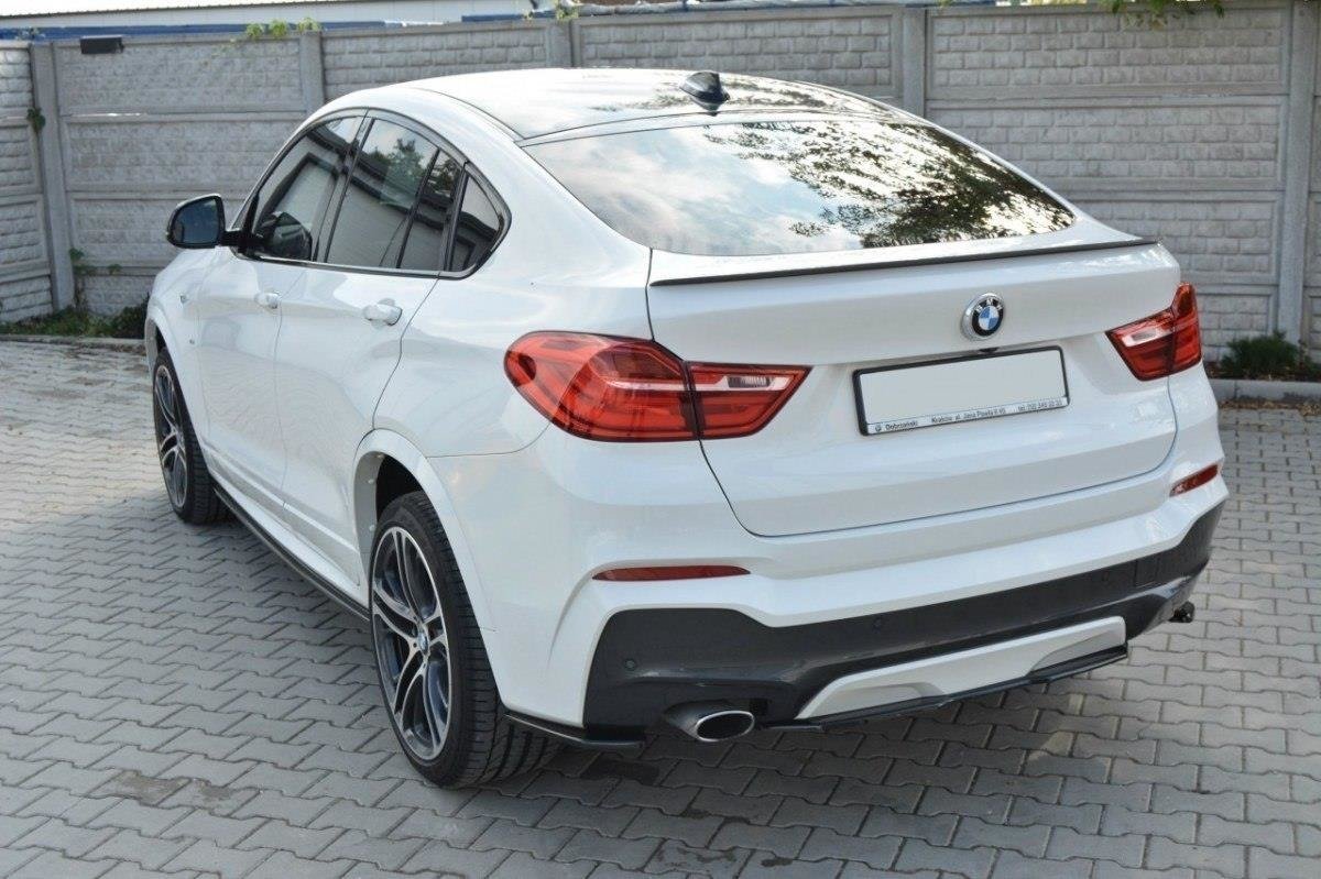 Rear splitter for bmw x4 m-pack (without a vertical bar)