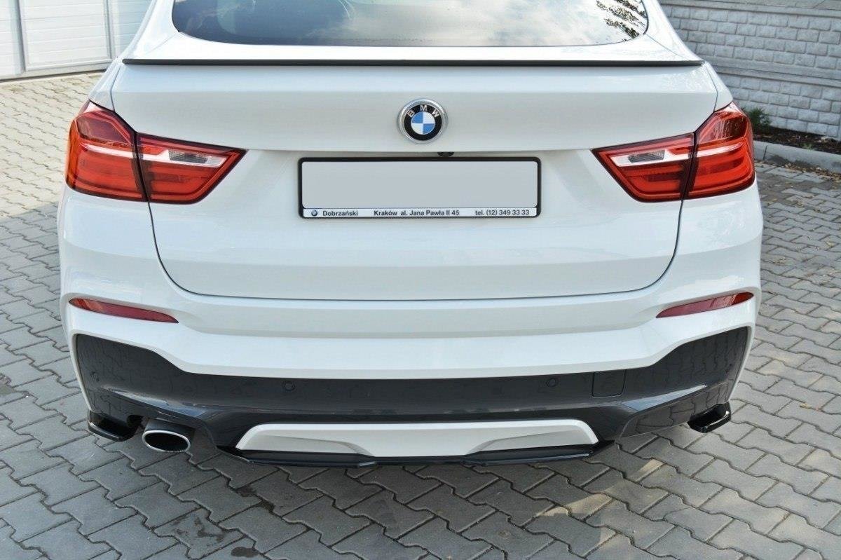 Rear splitter for bmw x4 m-pack (without a vertical bar)
