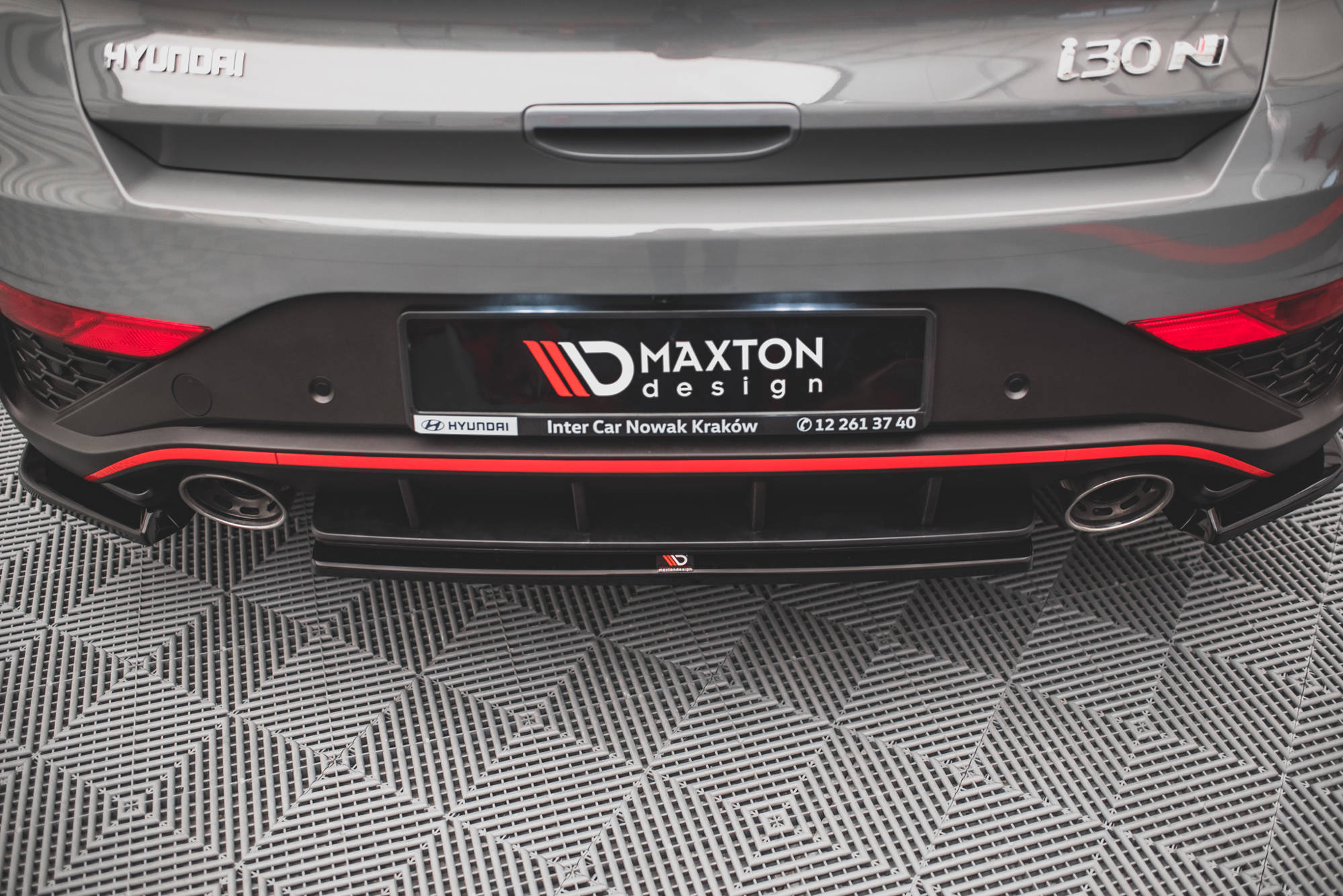 Bageste splitter til Hyundai i30 N hatchback Mk3 ansigtsløftning