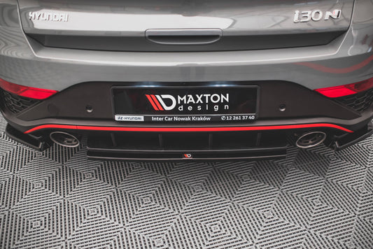 Rear splitter for hyundai i30 n hatchback mk3 facelift