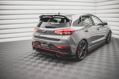 Rear splitter for hyundai i30 n hatchback mk3 facelift