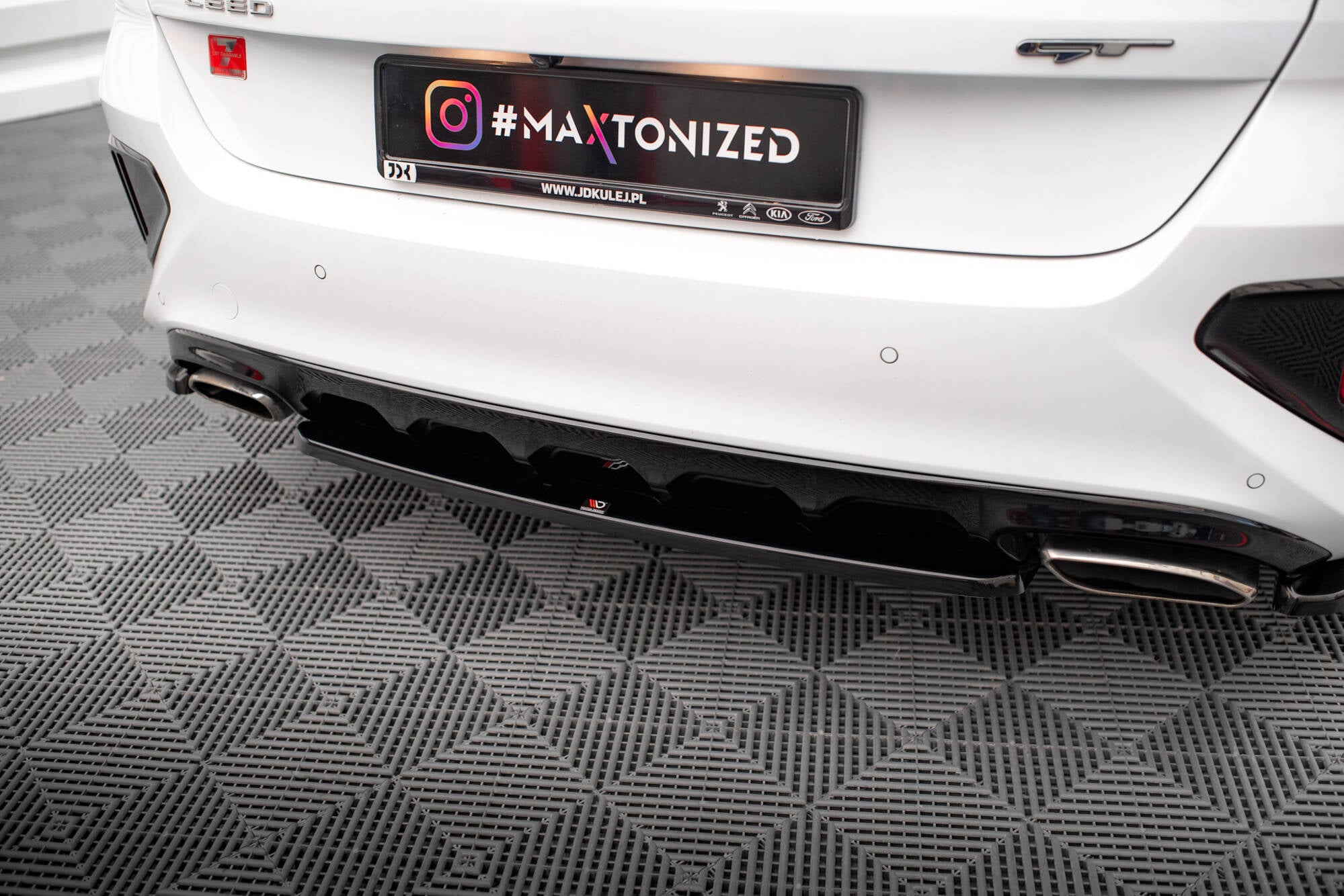 Rear splitter for kia ceed gt mk3
