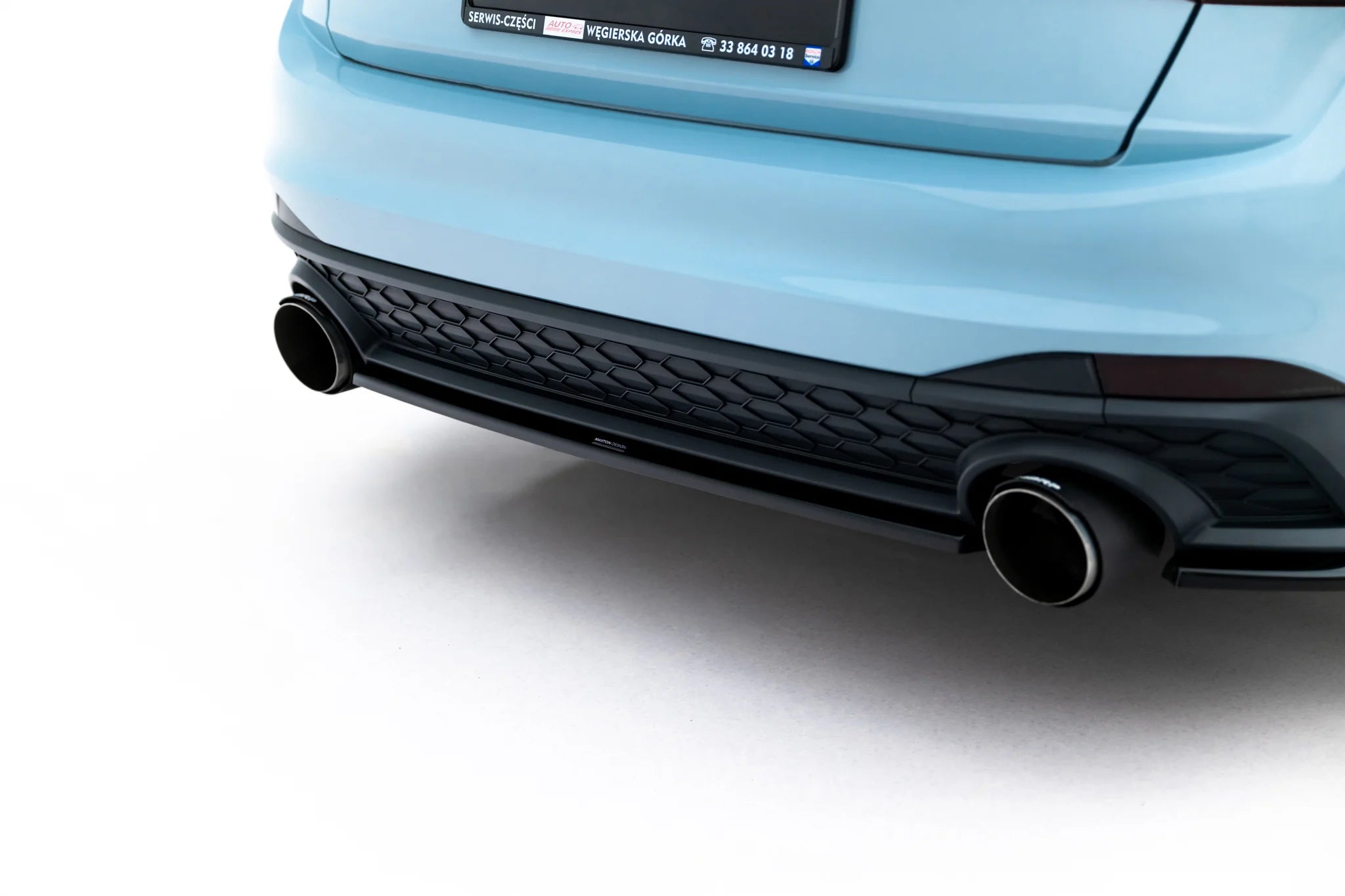 Rear splitter for volkswagen jetta gli mk7 facelift 2