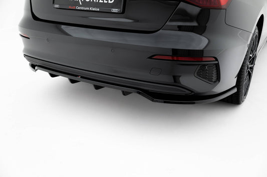 Rear splitter (with vertical bars) audi a3 sedan 8y