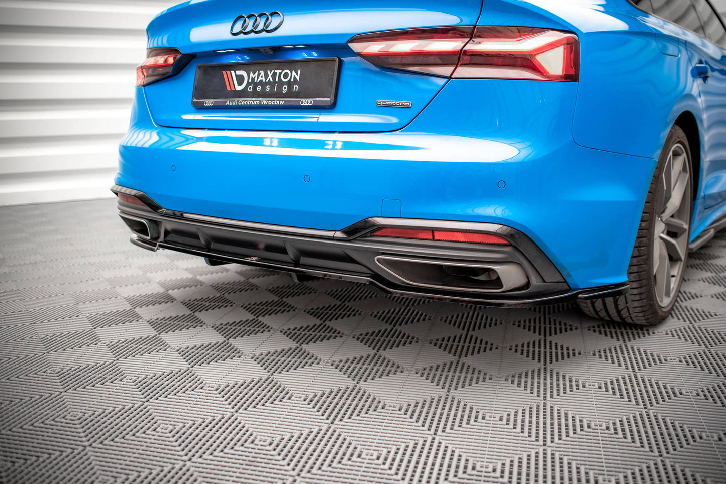 Rear splitter (with vertical bars) audi a5 s-line f5 facelift