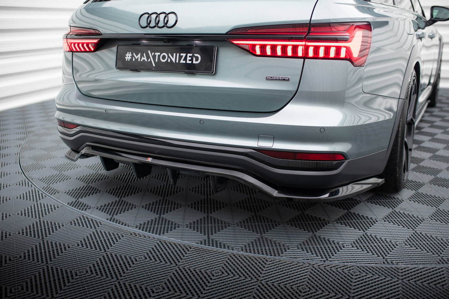 Rear splitter (with vertical bars) audi a6 allroad c8