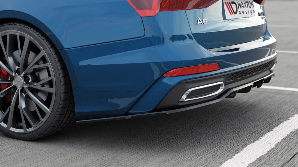 Rear splitter (with vertical bars) audi a6 s-line c8