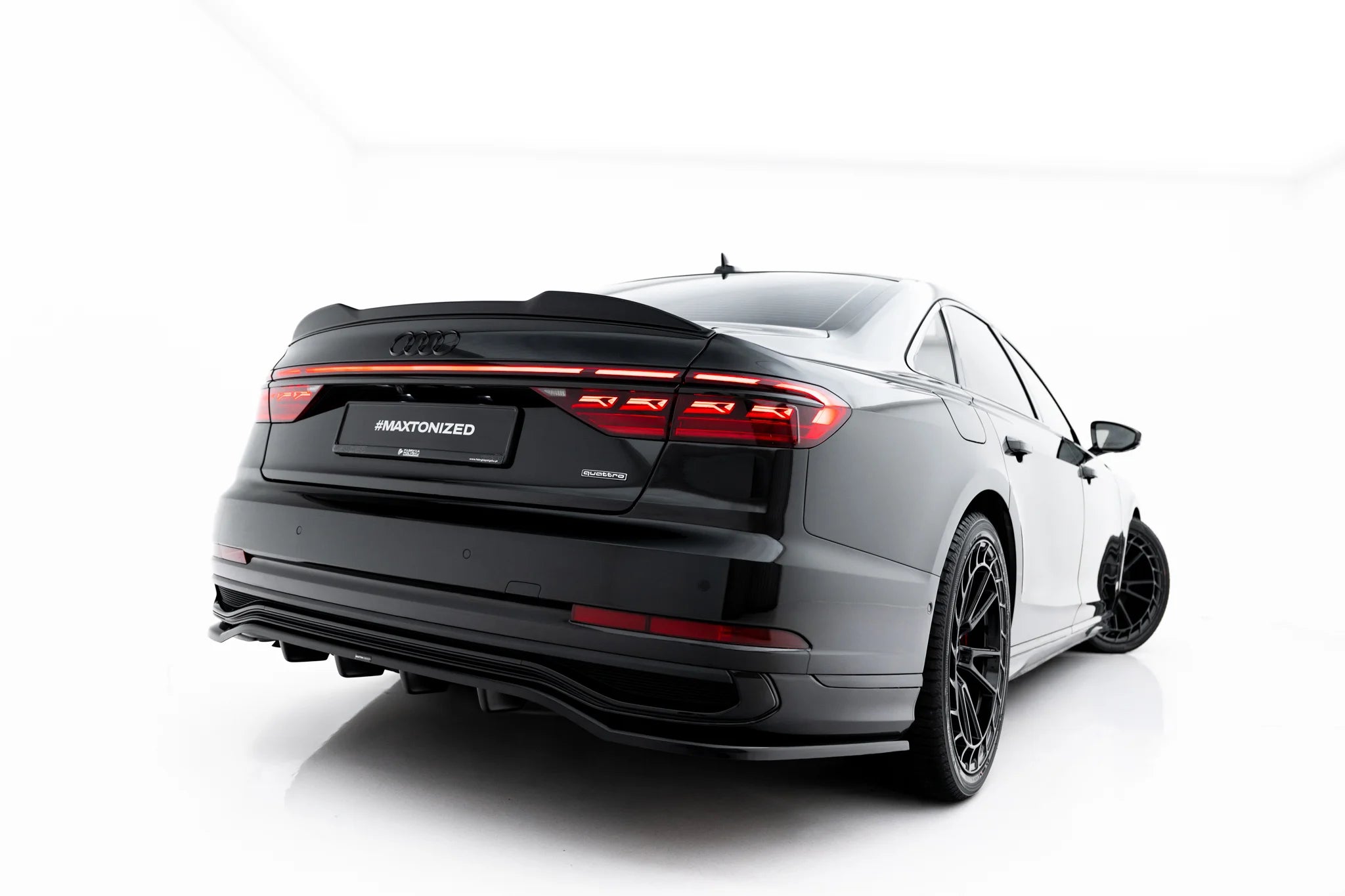 Rear splitter (with vertical bars) audi a8 s-line long d5 facelift