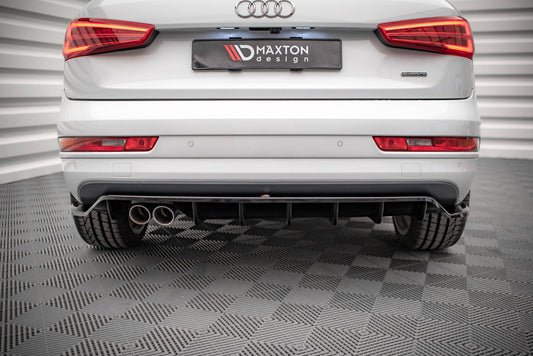 Rear splitter (with vertical bars) audi q3 sport 8u facelift