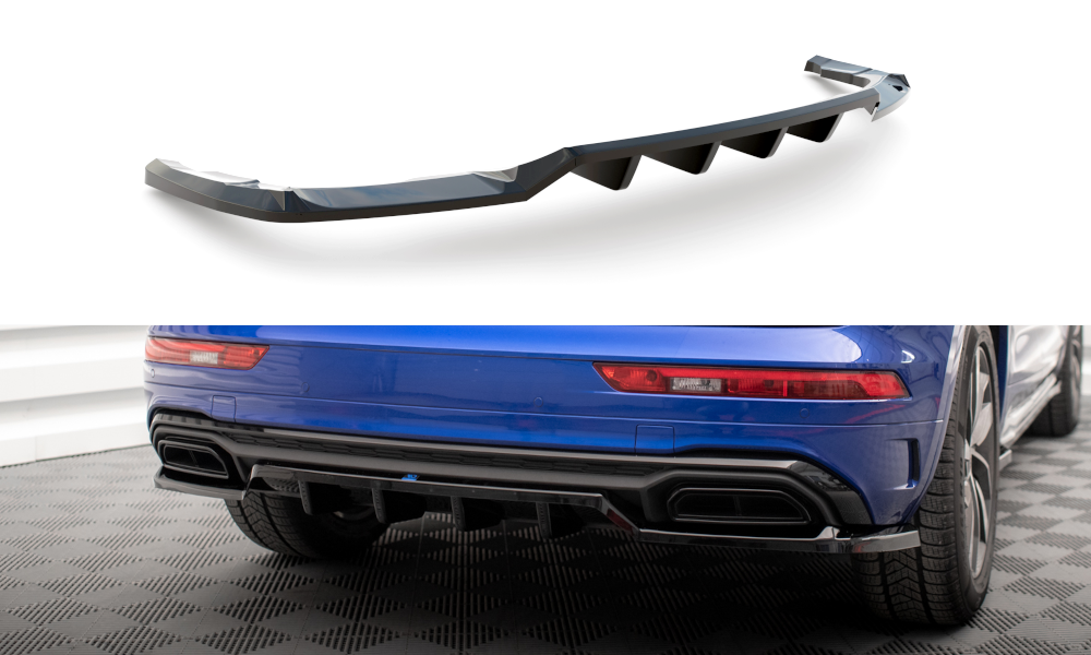 Rear splitter (with vertical bars) audi q5 s-line suv mk2 facelift