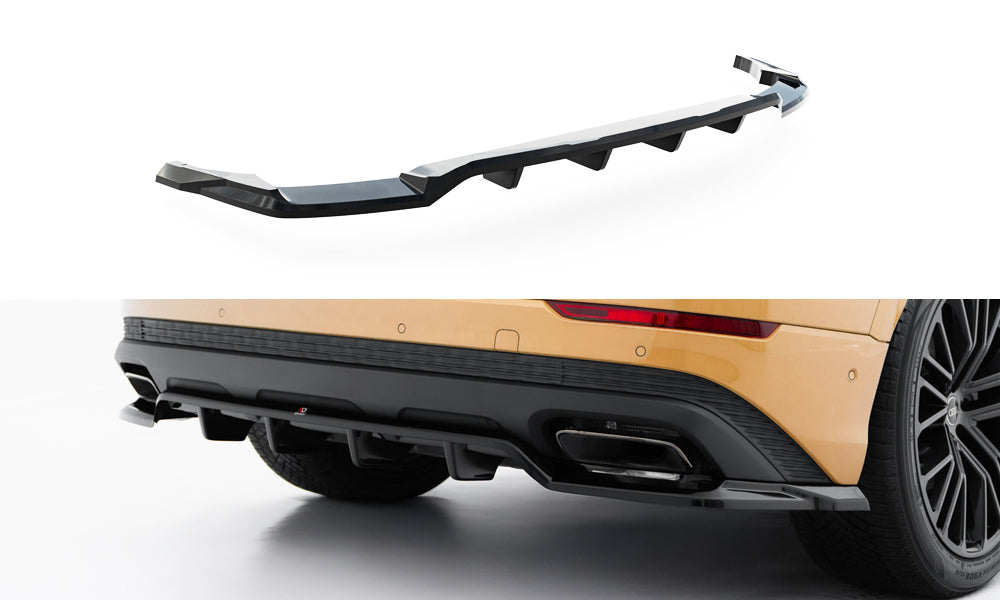 Rear splitter (with vertical bars) audi q8 mk1 facelift