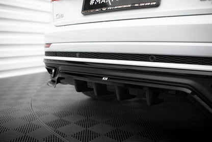 Rear splitter (with vertical bars) audi q8 s-line mk1