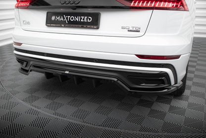 Rear splitter (with vertical bars) audi q8 s-line mk1