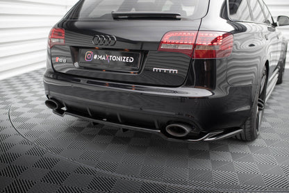 Rear splitter (with vertical bars) audi rs6 avant c6
