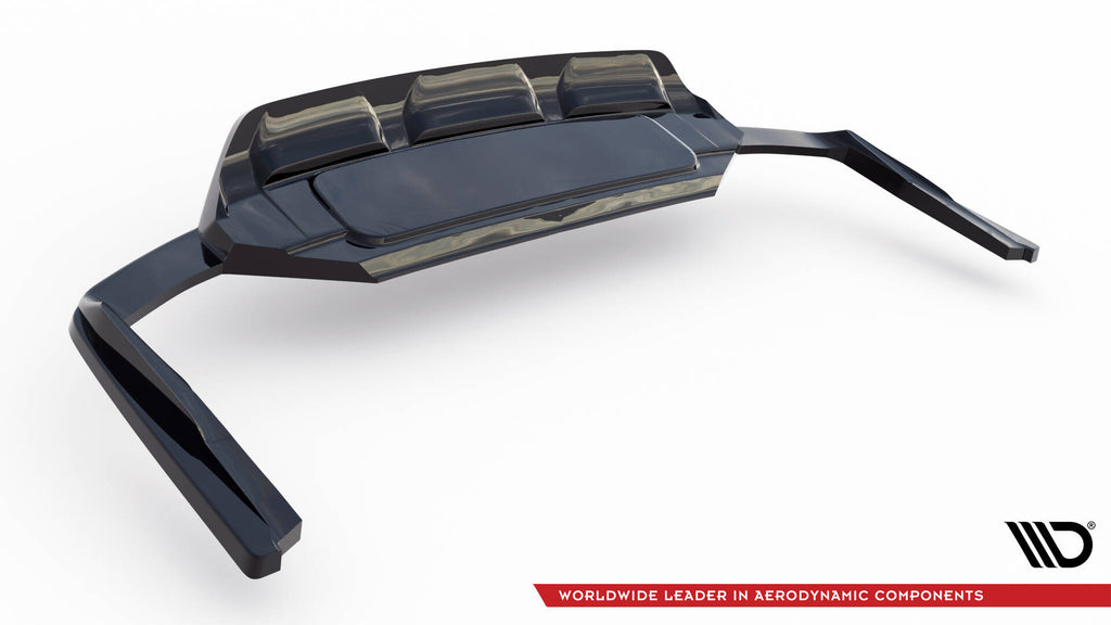 Rear splitter (with vertical bars) audi sq7 mk2 (4m) facelift